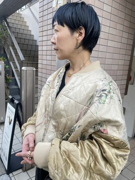 ビビト(bibito) bibito 大人のアシメマッシュ　ハイトーンブルーアンブレラカラ