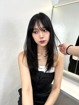 レイリー 原宿 表参道(Rayreee) 韓国/レイヤーカット/黒髪/ロング/似合わせカット