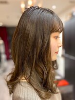 ソーホープレミアム(SOHOpremium)&nbsp;柔らか巻きアレンジ×グレージュ×白髪染め@30代@40代@50代@60代