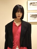 ネロ ヘアサロン ネイビー 渋谷(NERO HAIRSALON NAVY)&nbsp;【田中春佳】ダークレッド　×  ボブ