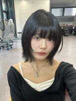 ロンドローズ 名古屋(Lond damaskRose)&nbsp;顔周り ボブ 韓国 レイヤー ダブルカラー 名駅 リタッチ 440