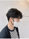 毛流れフェザーパーマ♪