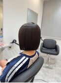 美髪矯正でつくるぱつっとボブ☆