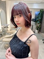 ロンドネートゥル 新潟(Lond naitre)&nbsp;新潟／万代　髪質改善／チェリーレッドレイヤー