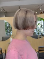 スタン 渋谷(Stam)&nbsp;【渋谷】地毛風ブリーチ×美シルエットミニボブ