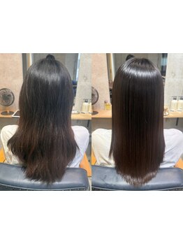 【他店でも叶えられなかった仕上がりを実現】自分史上最高のサラ艶髪に！ワンランク上の縮毛矯正◎
