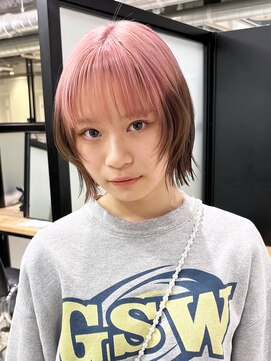 アルバム 池袋(ALBUM) ミディアム顔周りレイヤーおくれ毛前髪カット_F0651