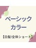 【白髪／全体ショート】頭頂部から30ｃｍまでの長さ　ベーシックカラー