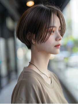 クシュ 所沢西口プロぺ通り(kusyu... ) ナチュラルブラウンココアブラウンローズブラウンラウンドバング