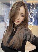 クラゲヘアー/小顔に見せるヘア/ココアベージュ/銀座駅