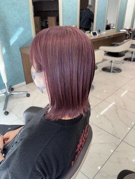 アッシュ 下北沢店(Ash) ブリーチ1回でラベンダーピンクカラー