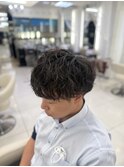 ◎冬短髪◎モテる束感マッシュツーブロック黒髪イケメン