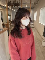 ジジ フィーカ 佐野(Gigi fika)&nbsp;レイヤーカット/ピンクブラウン