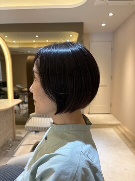 リリー 鷺沼店(RILLY) 〈キシタクヘアー〉大人ショートボブ×ニュートラルブラウン