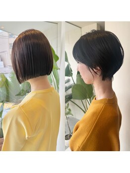 シンク 豊中店(sync)の写真/前髪と顔まわりで変わる似合わせ!豊中で叶う長持ちボブで朝ラクな美髪へ【豊中/髪質改善/ボブ/ショート】