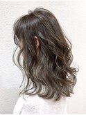 波巻きセミディ×ハイライトカラー【Dina立川】