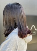 裾カラー×ピンク