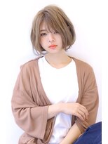 オーロ 宝塚店(ORO)&nbsp;20代30代40代透明感マロンベージュニュアンスカラーAラインボブ