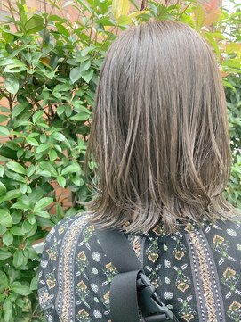 ネオヘアー 曳舟店(NEO Hair) ミディアムレイヤー×アッシュグレージュ【クゴウ】