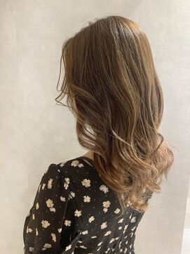 アイディール 心斎橋店(:ideal) 20代30代40代☆ブリーチなし☆ダブルカラーで透明感ベージュ