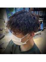 ヌーバイアンドライフ(NU. by and life)&nbsp;ツイストスパイラルパーマ[グレージュカラー/アッシュブラック]