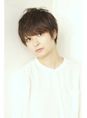 厚めバングの丸みショート