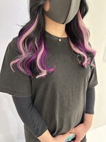 リゼル シブヤ(RISEL SHIBUYA) エクステでショートからロング!インナーピンク&ラベンダー