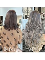 あるじゃんすー 沖縄店&nbsp;パープル×ホワイトアッシュ#シールエクステ#大人ガーリー#沖縄