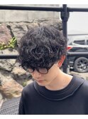 メンズマッシュ波巻きスパイラルパーマ