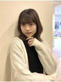 赤み抑えて憧れの髪色に☆こなれ感upのグレージュカラー