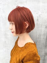 エトワール(Etoile HAIR SALON) ショートボブダブルカラーベージュオレンジベージュ前髪20代