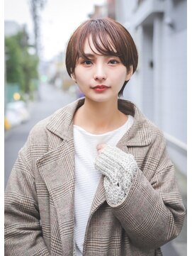 ソウ アオヤマ(SO aoyama) コンパクト　丸みショート　大人かわいい　シアーブラウン