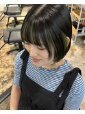 インナーカラーグリーン