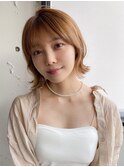 前髪 ネビージュ ボブルフ 黒髪 ワンレン 小顔 "