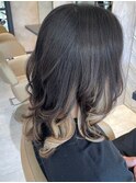 ブリーチデザイン グレー エンドカラー ニュアンスデザイン