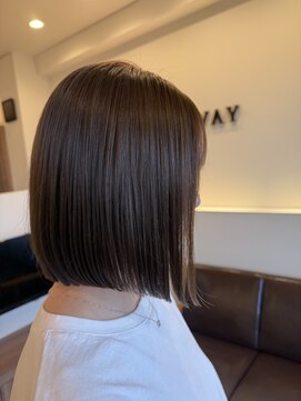 グランウェイ(GRUNWAY) ストレートボブ×アッシュベージュ