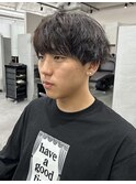 ナチュラルマッシュ×緩めパーマ