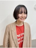 前上がりボブ、マッシュショート