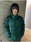 前上がりボブ