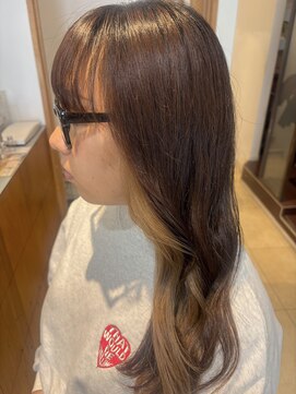 ネオリーブニコ 大井町店(Neolive Nico) イヤリングカラー×1回ブリーチから作るベージュ