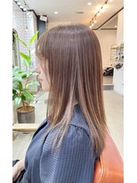 リブ(live)&nbsp;ミディアムレングス/ラベンダーベージュ