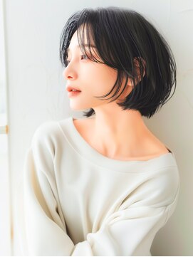 ラベストクズハ(LOVEST KUZUHA) ショートボブ/レイヤーボブ/フェイクブラック/フェイスレイヤー