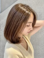 ソワネ 表参道(soigne) 表参道レイヤーボブ髪質改善トリートメントアッシュグレー40代