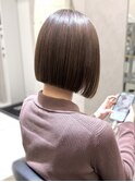 ◎大人かわいい切りっぱなしボブ　ナチュラル