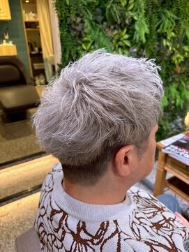 ティグルフォーヘア(TIGRE for hair) ホワイトブリーチ/ツーブロック/ハイトーンカラー