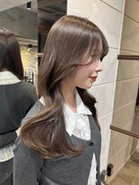 ジーナ 渋谷神南(Zina) 透明感抜群★赤み消しアッシュブラウンカラー【Akari】