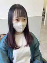 ゴウトゥデイシェアサロン 町田店(GO TODAY SHAiRE SALON)&nbsp;パッツン前髪×グラデピンク