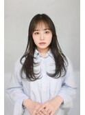 ミルクグレージュ/くびれレイヤーボブ/韓国巻き/顔周りカット