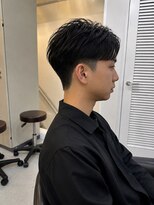 メンズカット バイ ソイクフ(メンズカット by SOY-KUFU)&nbsp;メンズマッシュツーブロックマッシュ短髪メンズオールバック