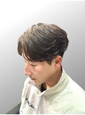 大分20代30代センターパートフェザーパーマ